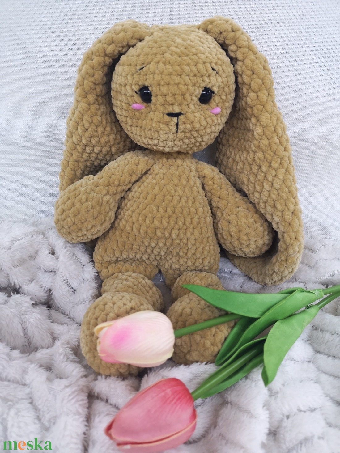 Puha, ölelhető horgolt nyuszi plüss � a tökéletes húsvéti ajándék � - játék & sport - plüssállat & játékfigura - nyuszi - Meska.hu