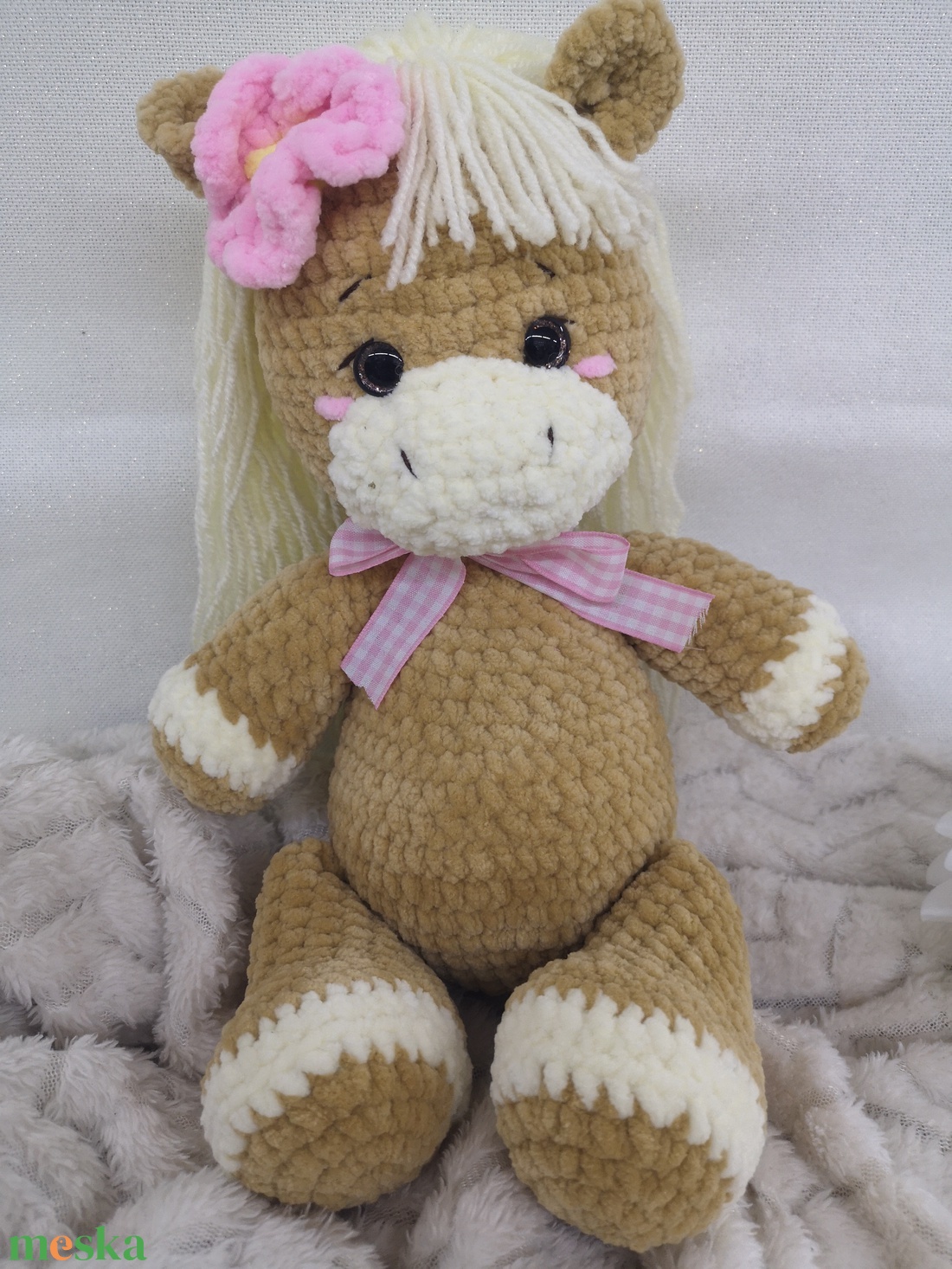 Pihe-puha horgolt lovacska �� - játék & sport - plüssállat & játékfigura - ló - Meska.hu
