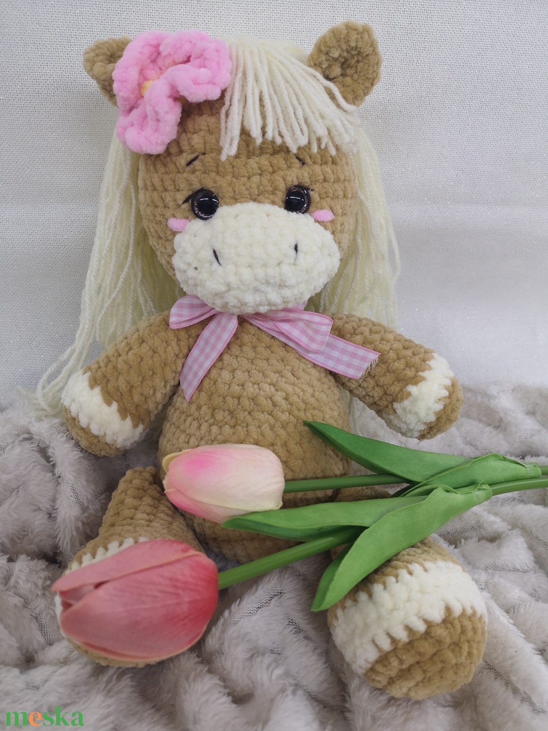 Pihe-puha horgolt lovacska �� - játék & sport - plüssállat & játékfigura - ló - Meska.hu