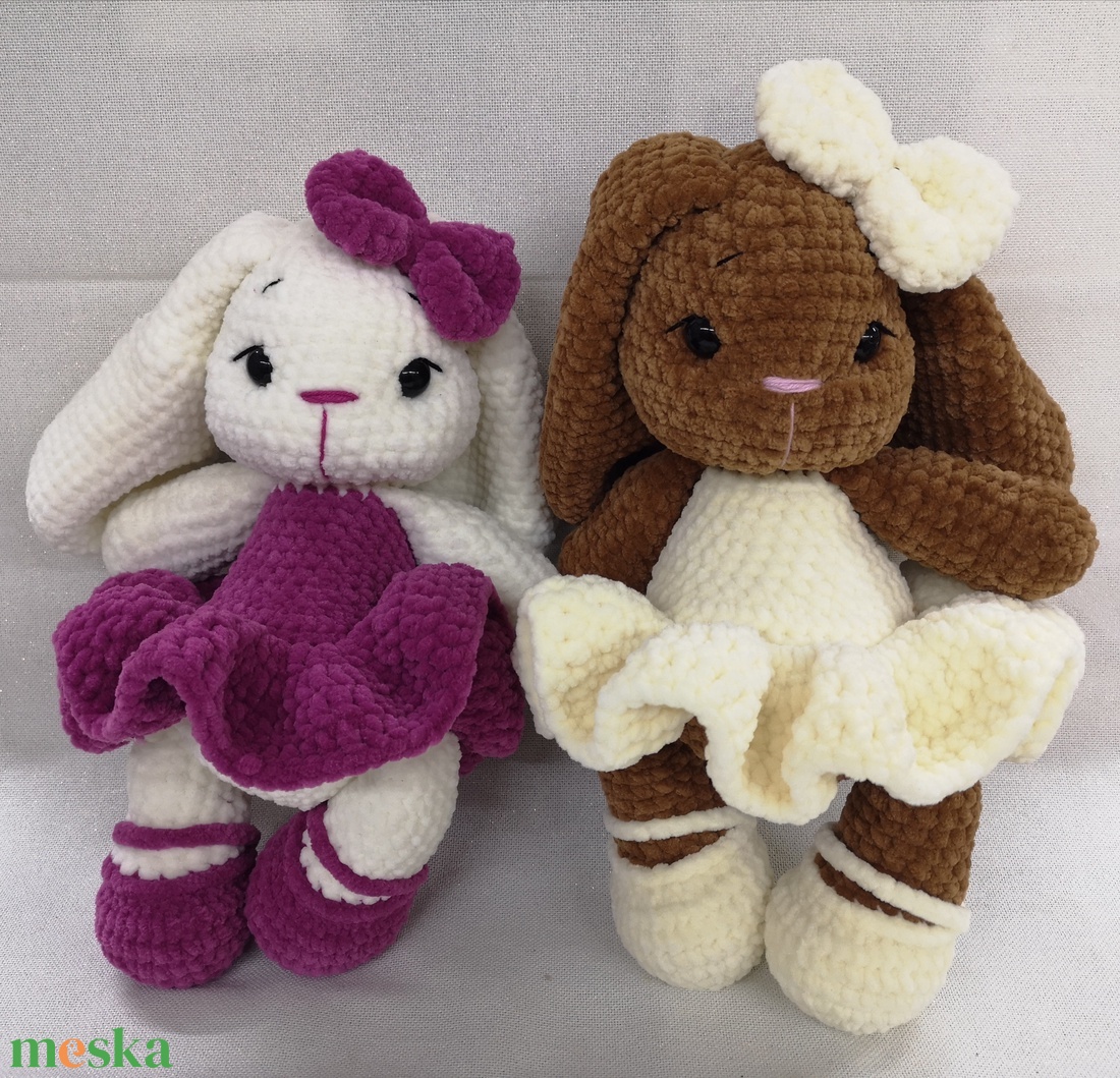 Horgolt Lilla nyuszi PDF MINTA - diy (csináld magad) - szabásminta, útmutató - horgolási minta - Meska.hu