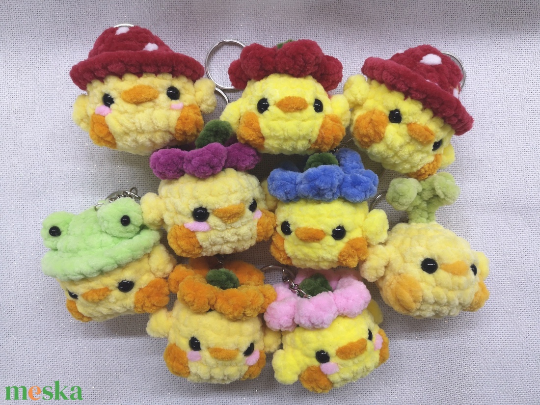 Cuki csibés kulcstartó  - táska & tok - kulcstartó & táskadísz - kulcstartó - Meska.hu