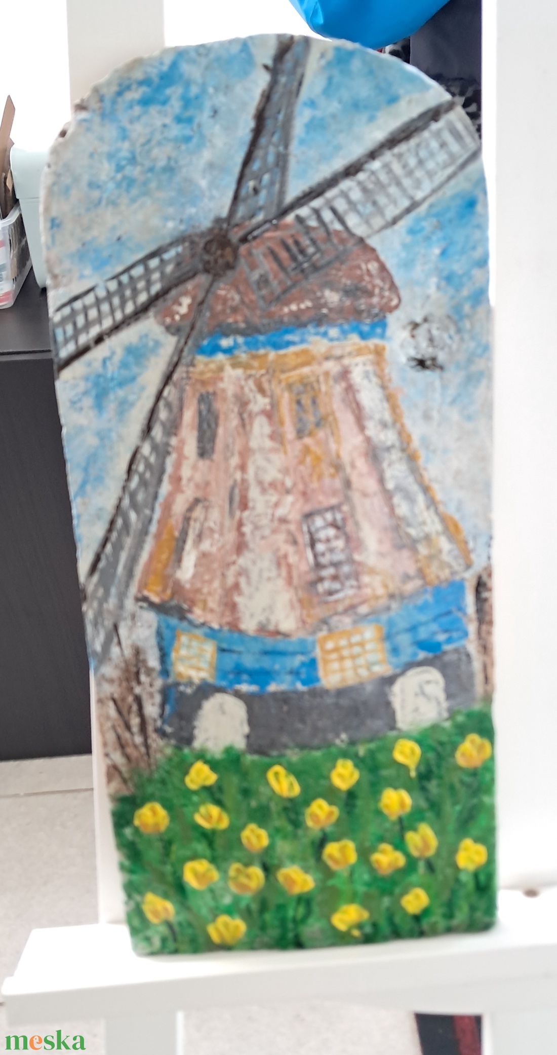 Malom akril kép tetőcserépen - otthon & életmód - dekoráció - fali és függő dekoráció - falra akasztható dekor - Meska.hu Malom akril kép tetőcserépen - otthon & életmód - dekoráció - fali és függő dekoráció - falra akasztható dekor - Meska.hu