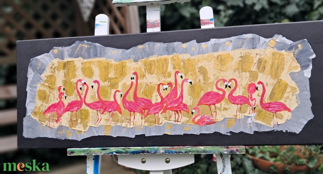 Flamingós akril és struktura festmény - otthon & életmód - dekoráció - kép & falikép - vászonkép - Meska.hu Flamingós akril és struktura festmény - otthon & életmód - dekoráció - kép & falikép - vászonkép - Meska.hu