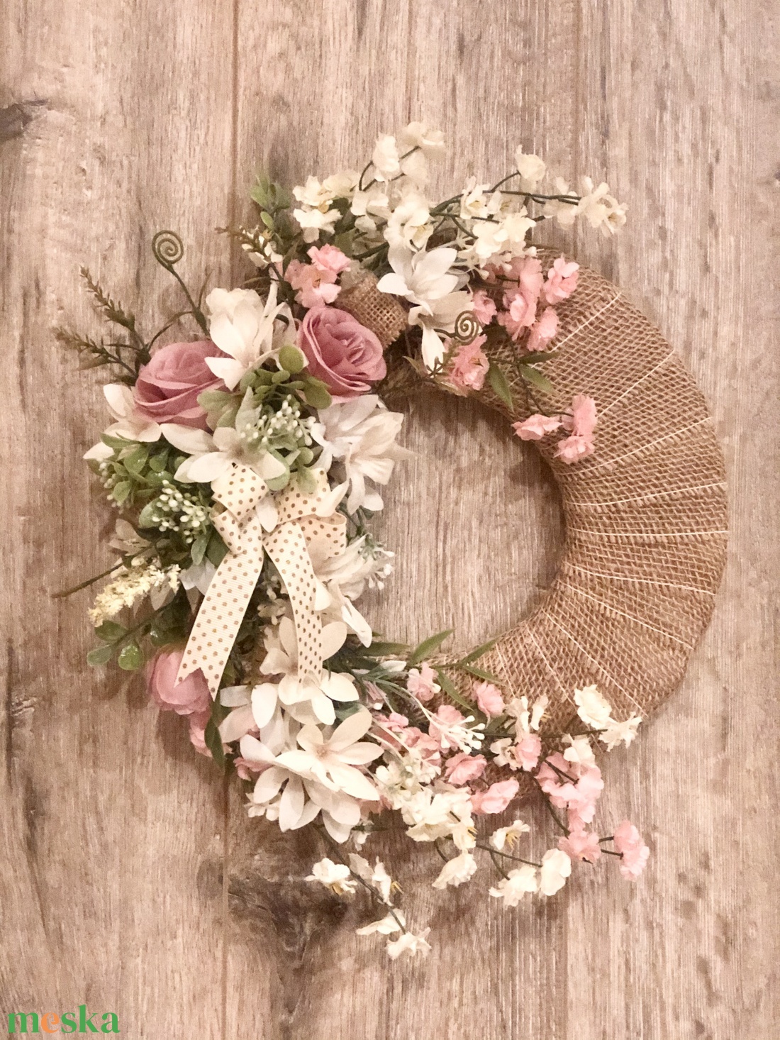 Tavaszi virágos kopogtató/ajtódísz (átmérő 26 cm) - otthon & életmód - dekoráció - Meska.hu Tavaszi virágos kopogtató/ajtódísz (átmérő 26 cm) - otthon & életmód - dekoráció - Meska.hu