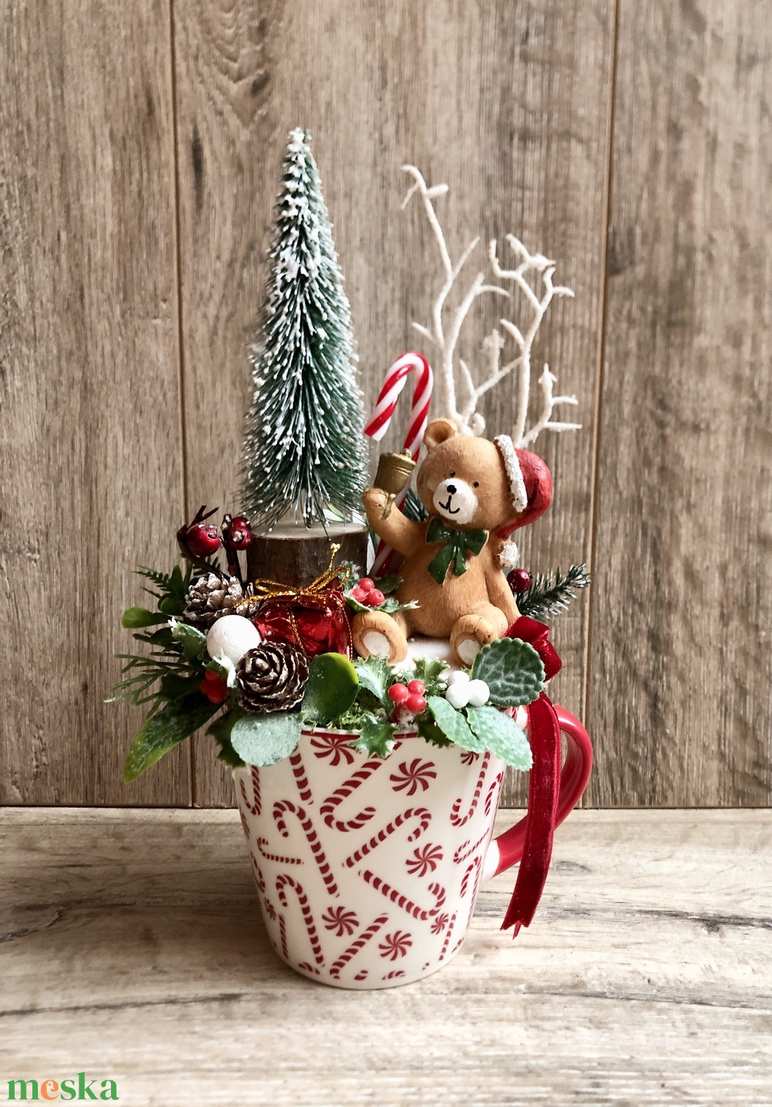 Fenyős-macis karácsonyi/adventi bögrés dekoráció - karácsony - adventi díszek - adventi asztaldísz - Meska.hu Fenyős-macis karácsonyi/adventi bögrés dekoráció - karácsony - adventi díszek - adventi asztaldísz - Meska.hu