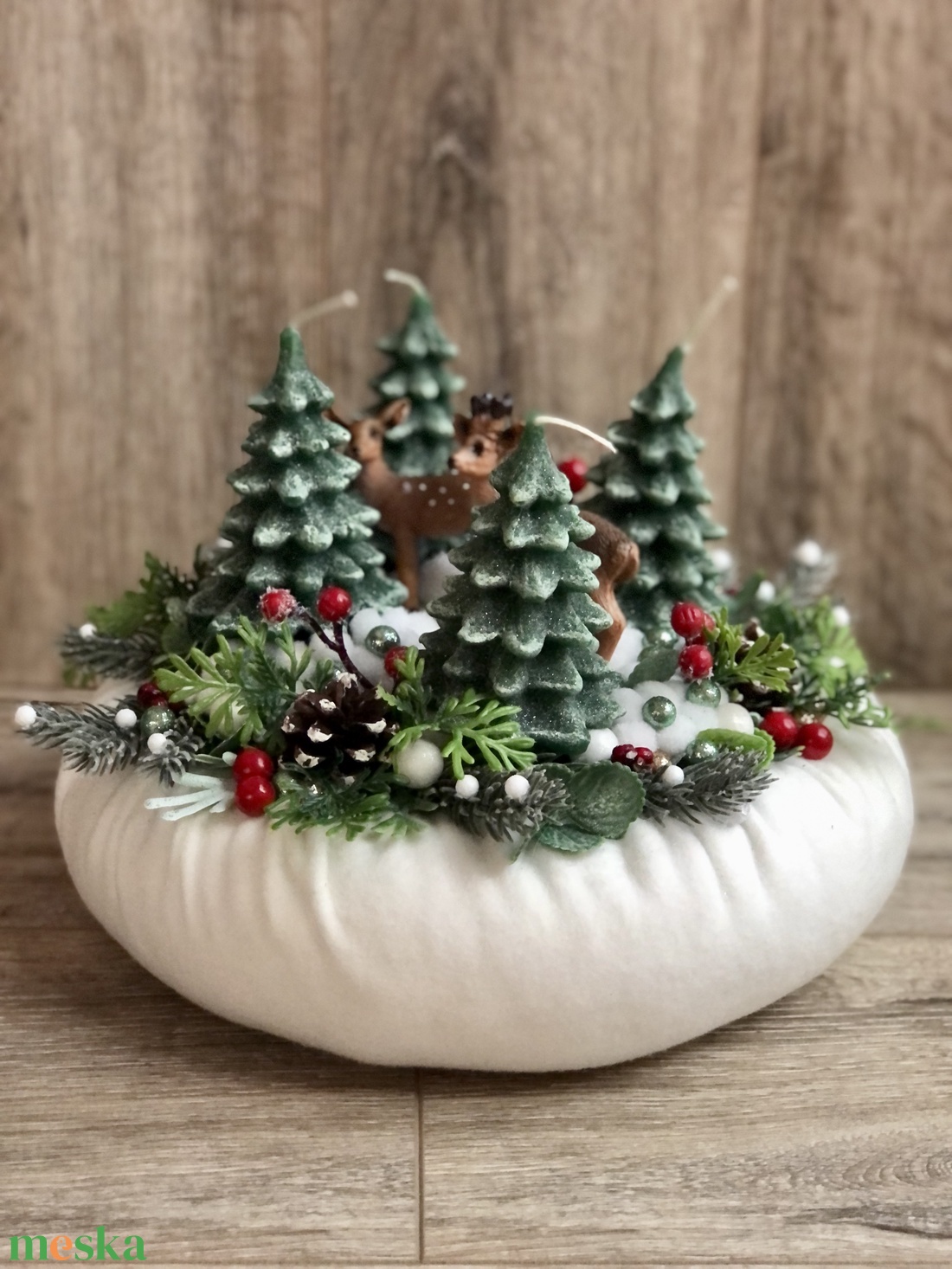 Őzikék a fenyvesben adventi koszorú - karácsony - adventi díszek - adventi koszorú - Meska.hu Őzikék a fenyvesben adventi koszorú - karácsony - adventi díszek - adventi koszorú - Meska.hu