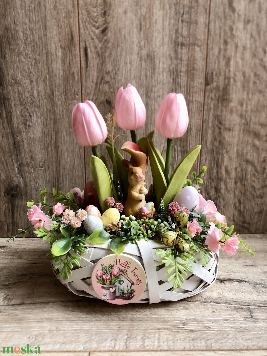 Tulipános-nyuszis tavaszi asztaldísz ( rózsaszín) - otthon & életmód - dekoráció - asztal és polc dekoráció - asztaldísz - Meska.hu Tulipános-nyuszis tavaszi asztaldísz ( rózsaszín) - otthon & életmód - dekoráció - asztal és polc dekoráció - asztaldísz - Meska.hu