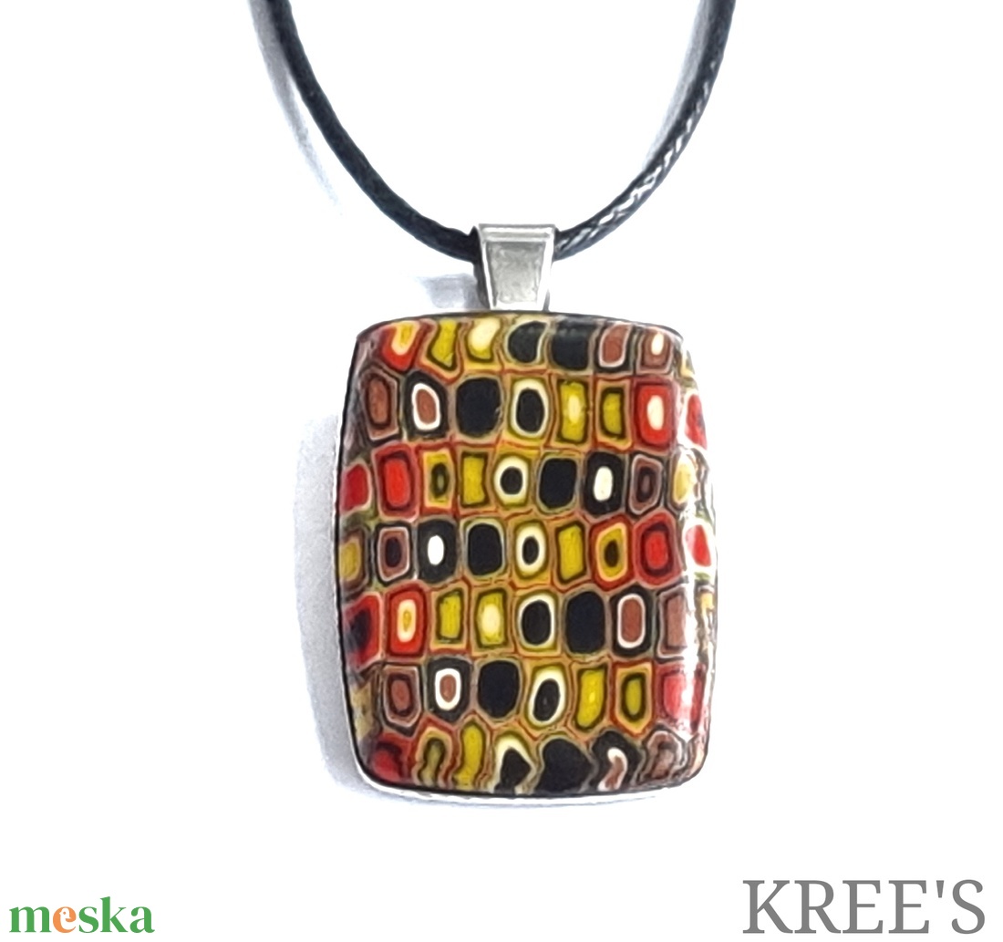 Klimt inspiráció - ékszergyurma nyaklánc - ékszer - nyaklánc - medálos nyaklánc - Meska.hu Klimt inspiráció - ékszergyurma nyaklánc - ékszer - nyaklánc - medálos nyaklánc - Meska.hu