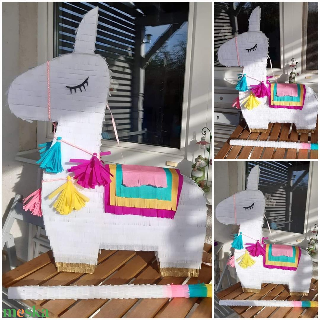 Láma mexikói party pinyáta(pinata) - játék & sport - plüssállat & játékfigura - láma - Meska.hu