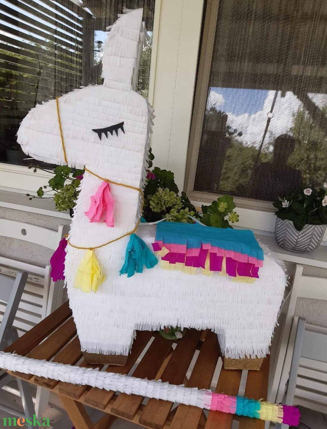 Láma mexikói party pinyáta(pinata) - játék & sport - plüssállat & játékfigura - láma - Meska.hu