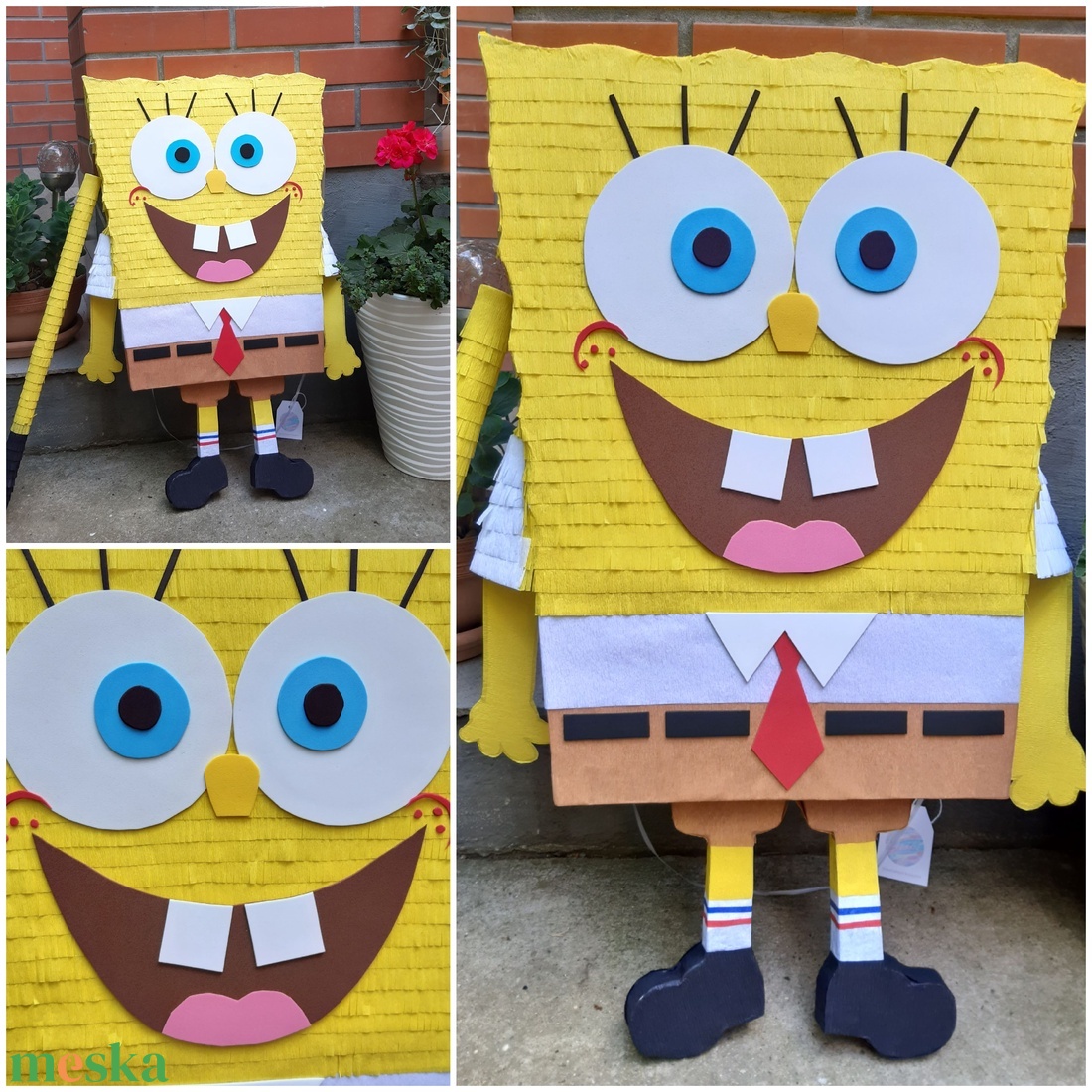 Spongyabob mexikói party pinyáta(pinata) Spongabob rajongó kicsiknek ,nagyoknak egyaránt - játék & sport - sport és kikapcsolódás - más játékok, sportok - Meska.hu