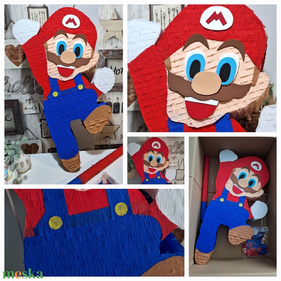 Super Mario mexikói party pinyáta(pinata)Super Mario rajongófiúknak - játék & sport - sport és kikapcsolódás - más játékok, sportok - Meska.hu