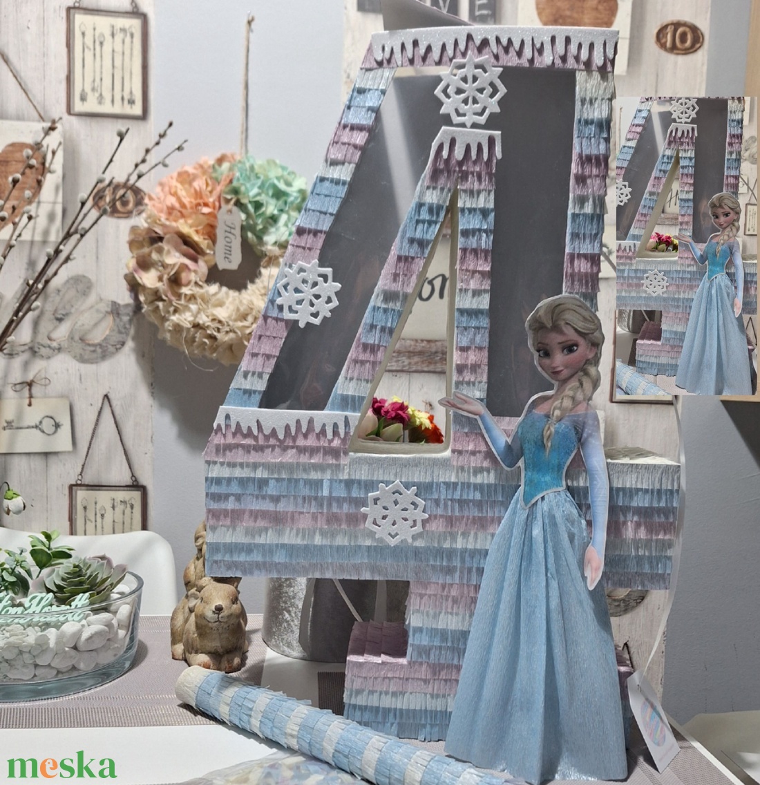 Jégvarázs szülinapi szám mexikói party pinyáta(pinata) - játék & sport - sport és kikapcsolódás - más játékok, sportok - Meska.hu