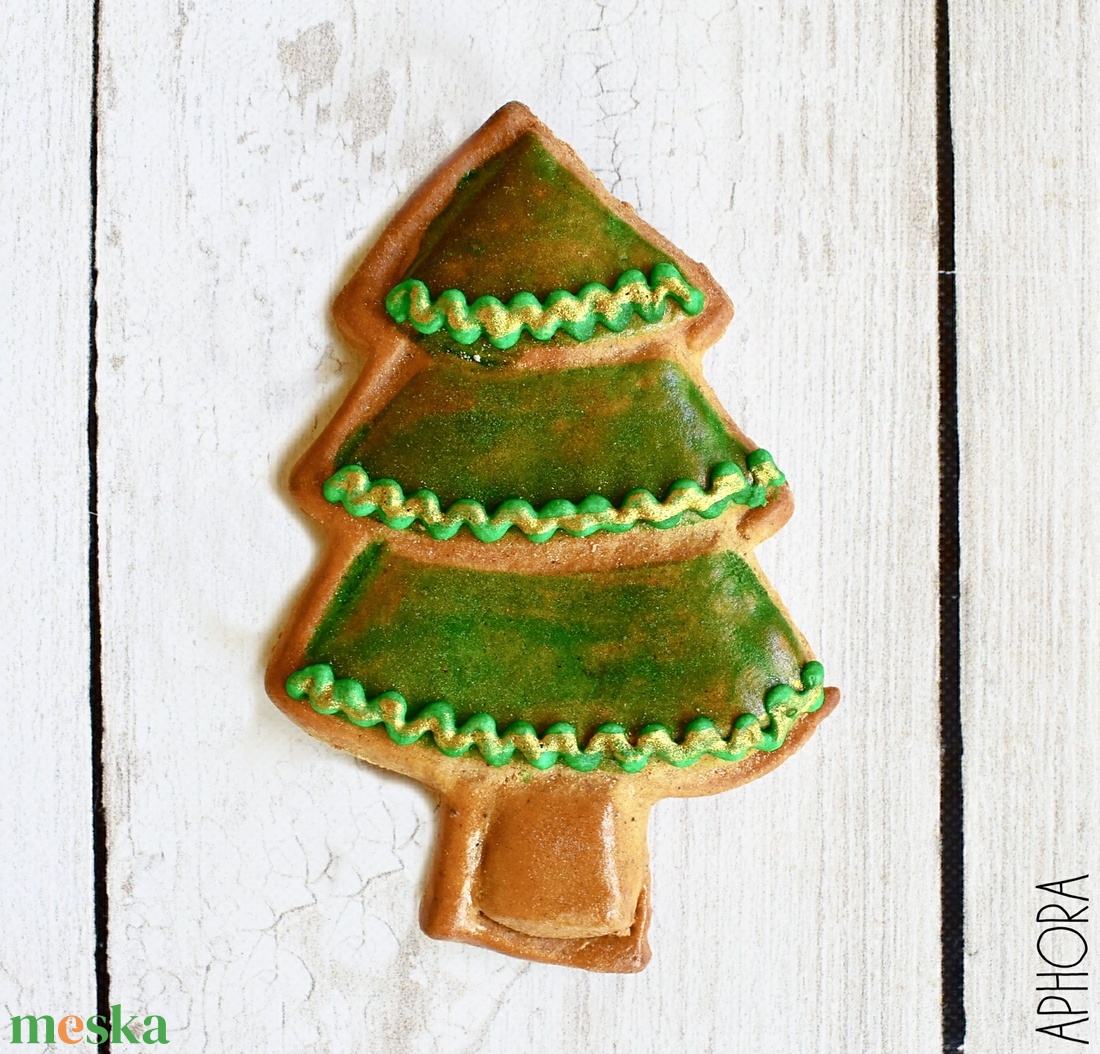 Mézeskalács fenyőfa - karácsony - karácsonyi lakásdekoráció - karácsonyfadíszek - Meska.hu