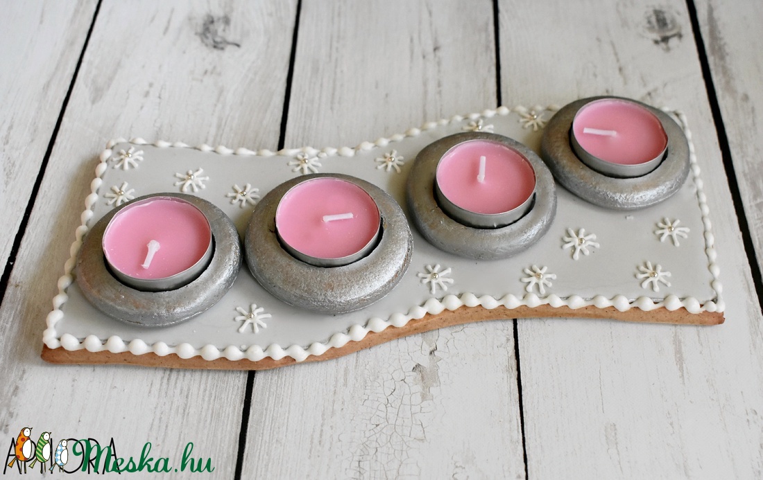 Mézeskalács asztaldísz (karikás) - otthon & életmód - dekoráció - Meska.hu