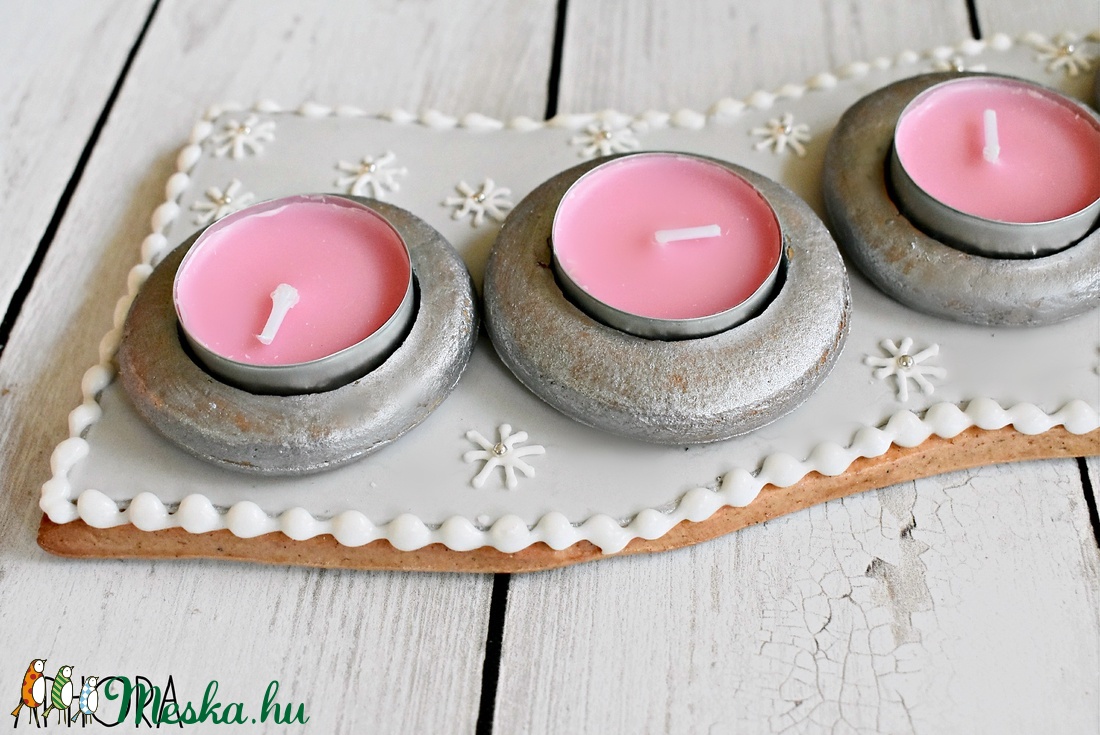 Mézeskalács asztaldísz (karikás) - otthon & életmód - dekoráció - Meska.hu