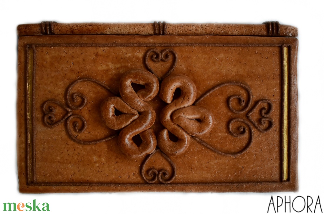 Mézeskalács doboz 3D mintás - esküvő - emlék & ajándék - doboz - Meska.hu