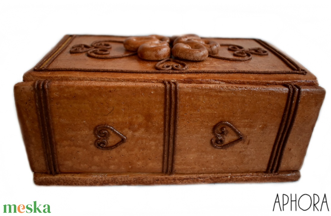 Mézeskalács doboz 3D mintás - esküvő - emlék & ajándék - doboz - Meska.hu