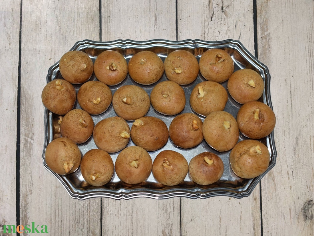 Diós mézeskalács puszedli csomag 1 kg - élelmiszer - édesség - mézeskalács - Meska.hu