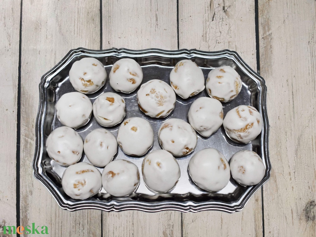 Fehérmázas mézeskalács puszedli csomag 1 kg - élelmiszer - édesség - mézeskalács - Meska.hu