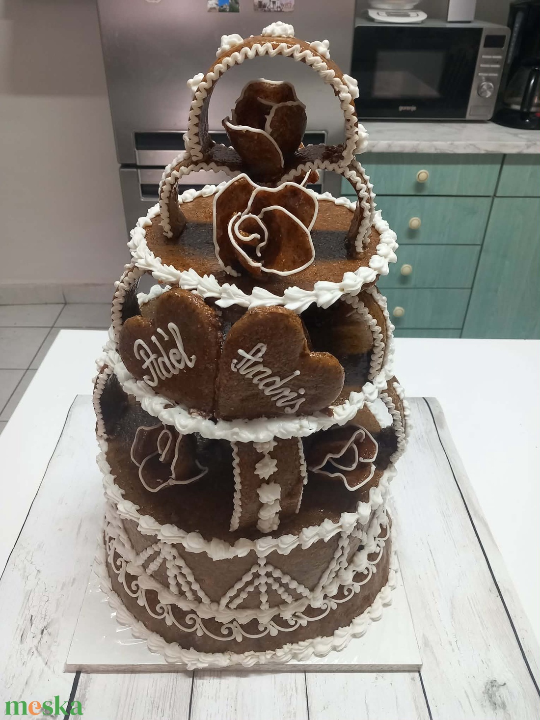 Grillázstorta egyedi elképzelés szerint - élelmiszer - édesség - mézeskalács - Meska.hu