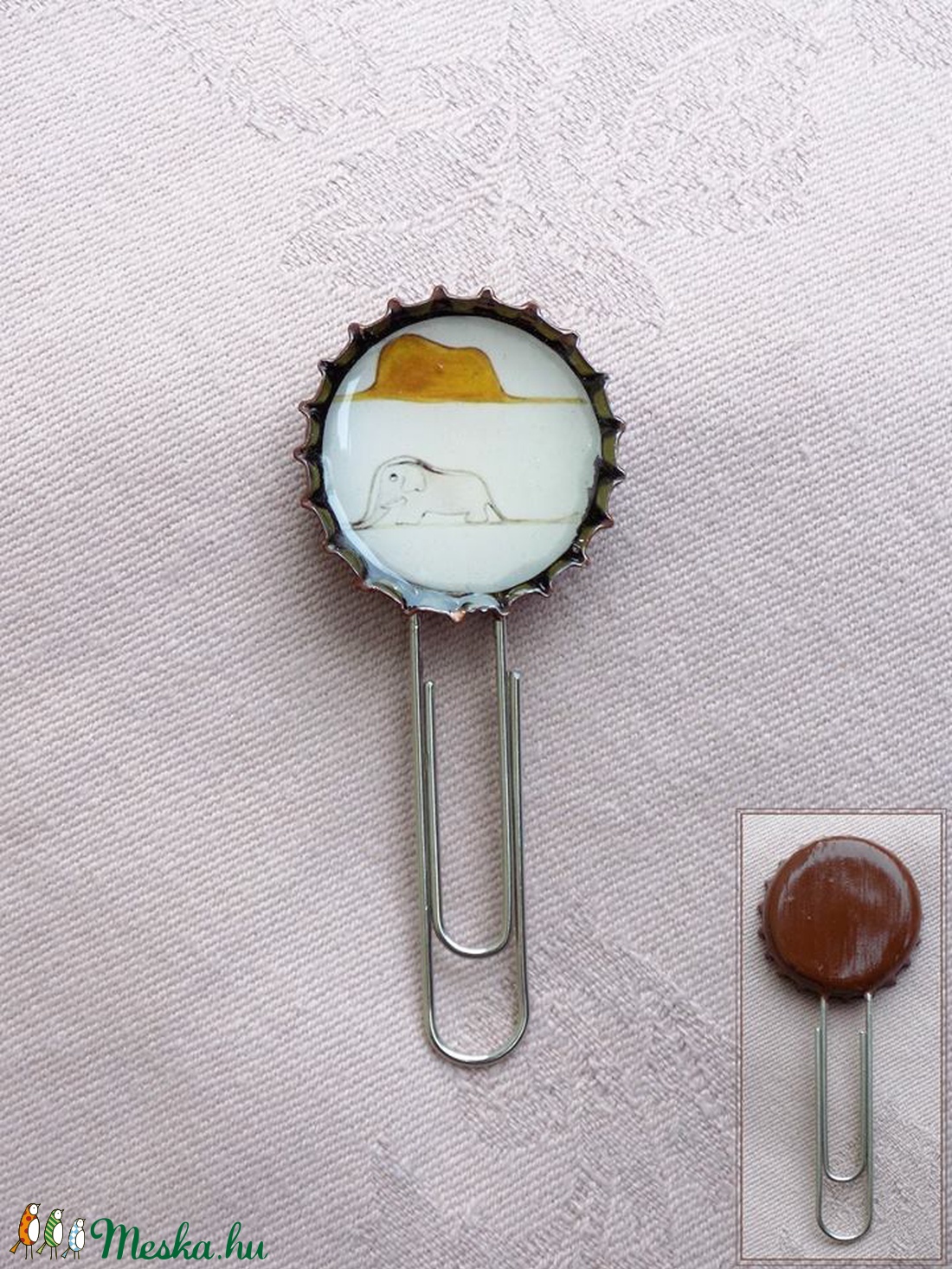 Kis Herceg söröskupak könyvjelző:  Kalap vagy Elefánt? -  - Meska.hu