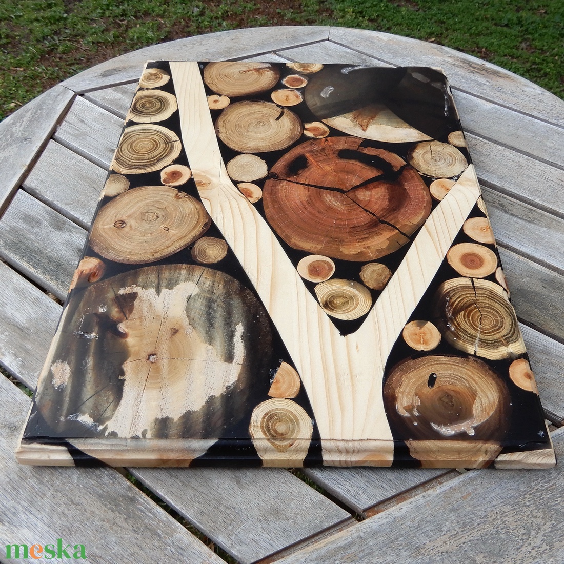 Egyedi nagyméretű vágódeszka - otthon & életmód - konyhafelszerelés, tálalás - sütés, főzés - vágódeszka - Meska.hu