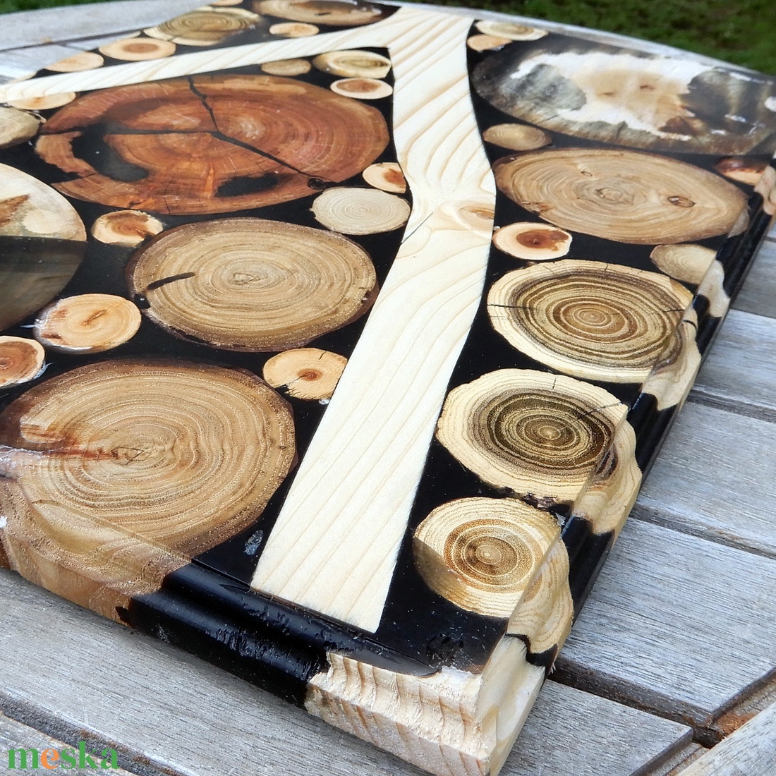 Egyedi nagyméretű vágódeszka - otthon & életmód - konyhafelszerelés, tálalás - sütés, főzés - vágódeszka - Meska.hu