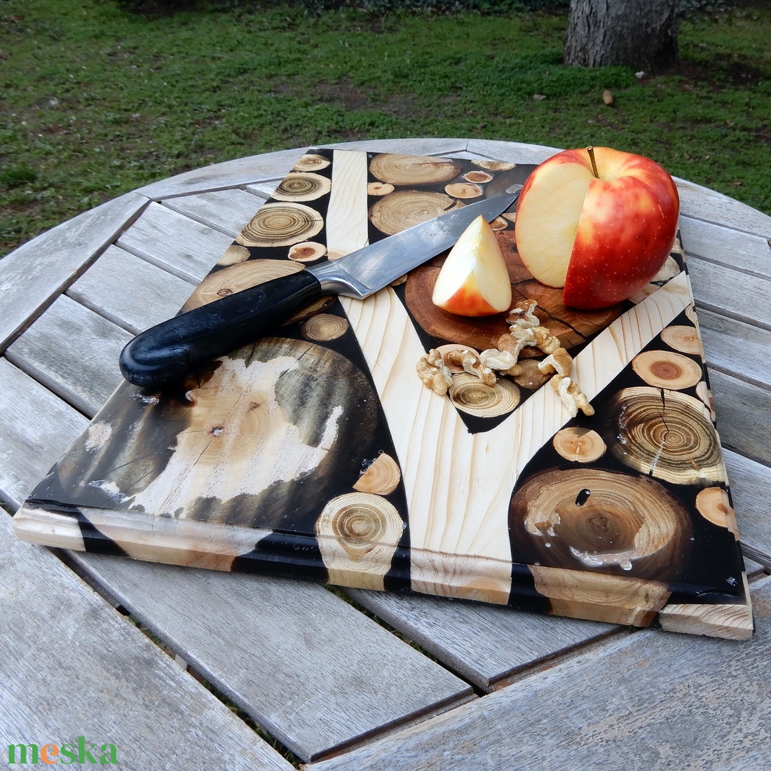 Egyedi nagyméretű vágódeszka - otthon & életmód - konyhafelszerelés, tálalás - sütés, főzés - vágódeszka - Meska.hu