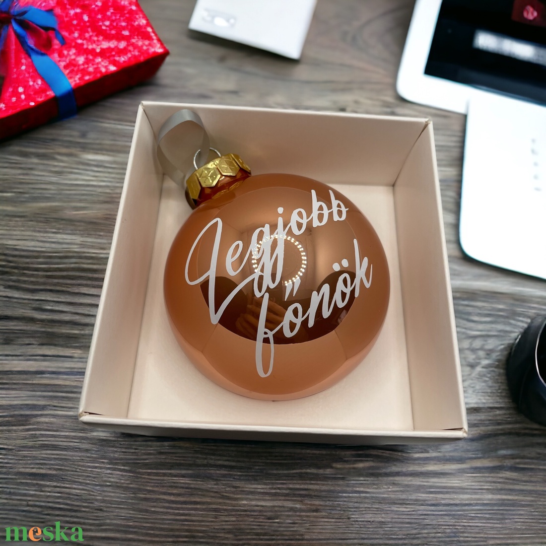 Egyedi 8 cm-es üveggömb. - karácsony - karácsonyi lakásdekoráció - karácsonyfadíszek - Meska.hu