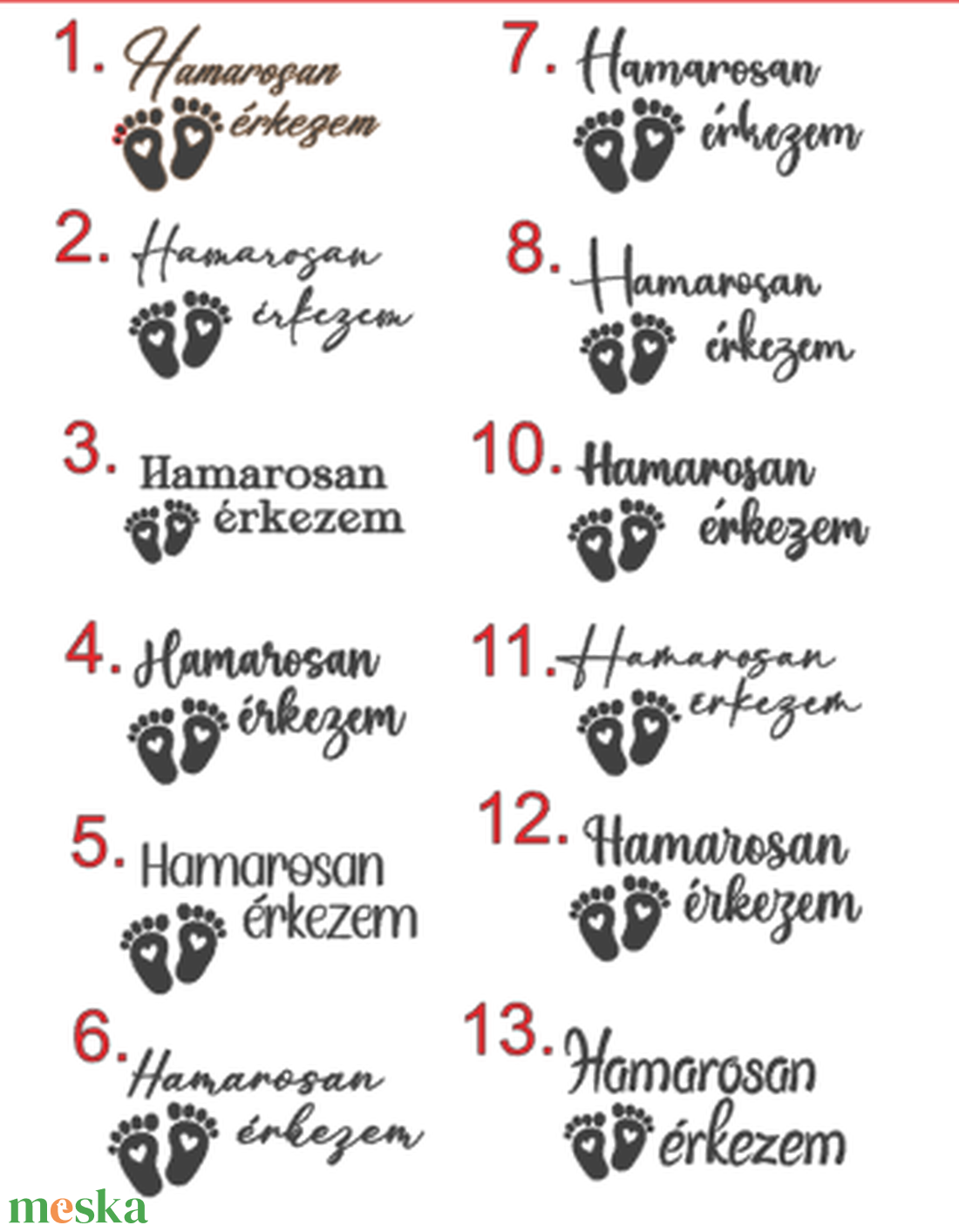 Hamarosan érkezem 8 cm-es karácsonyfadísz üveggömb. - karácsony - karácsonyi lakásdekoráció - karácsonyfadíszek - Meska.hu