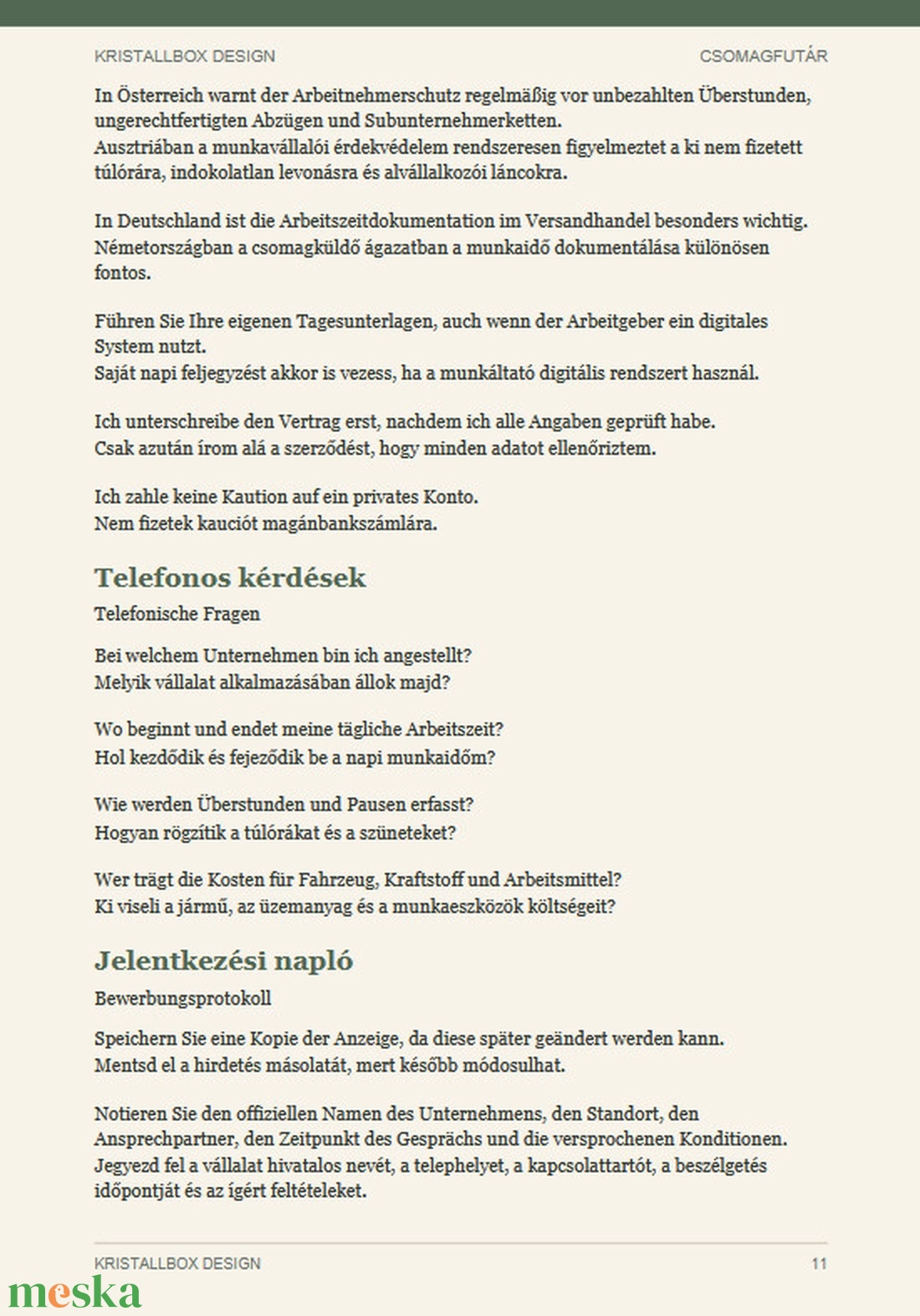 Német nyelv csomagfutároknak E-book Szakmai német szókincs futároknak Letölthető PDF - könyv & zene - könyv - Meska.hu