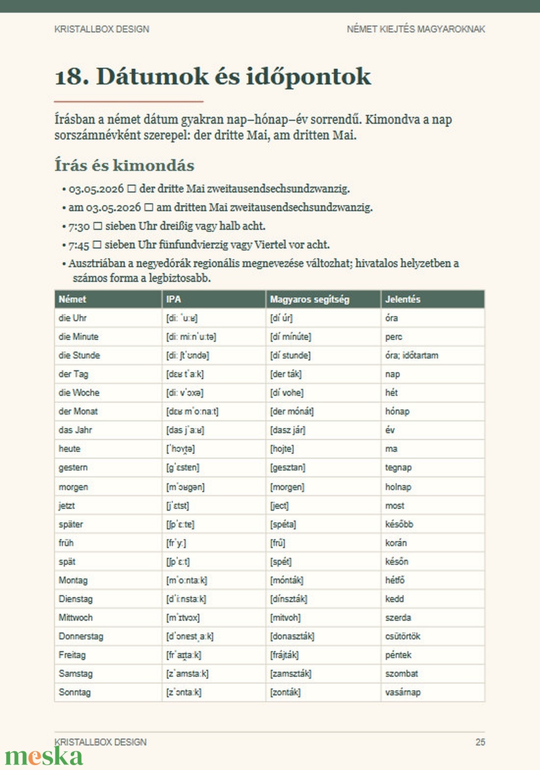 Német kiejtés magyaroknak E-book Német�magyar kiejtési segédlet Letölthető PDF - könyv & zene - könyv - Meska.hu
