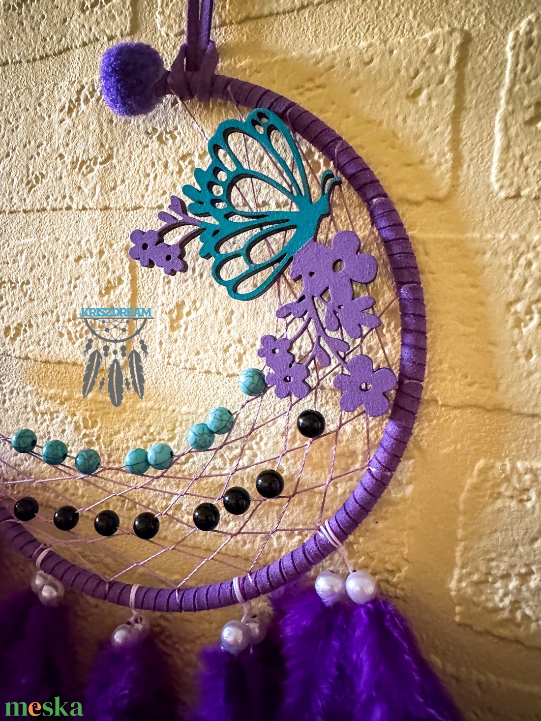 Álomfogó Purple Spring - otthon & életmód - dekoráció - fali és függő dekoráció - álomfogó - Meska.hu Álomfogó Purple Spring - otthon & életmód - dekoráció - fali és függő dekoráció - álomfogó - Meska.hu