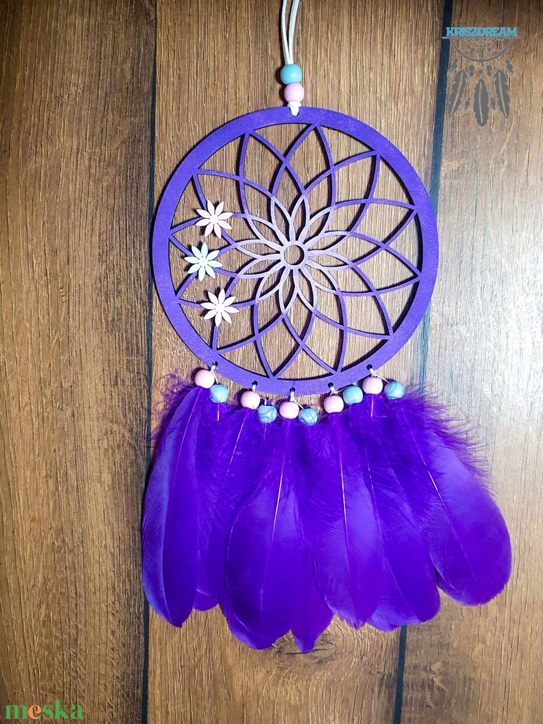 Fali Dekor PURPLE MAGIC - otthon & életmód - dekoráció - fali és függő dekoráció - álomfogó - Meska.hu