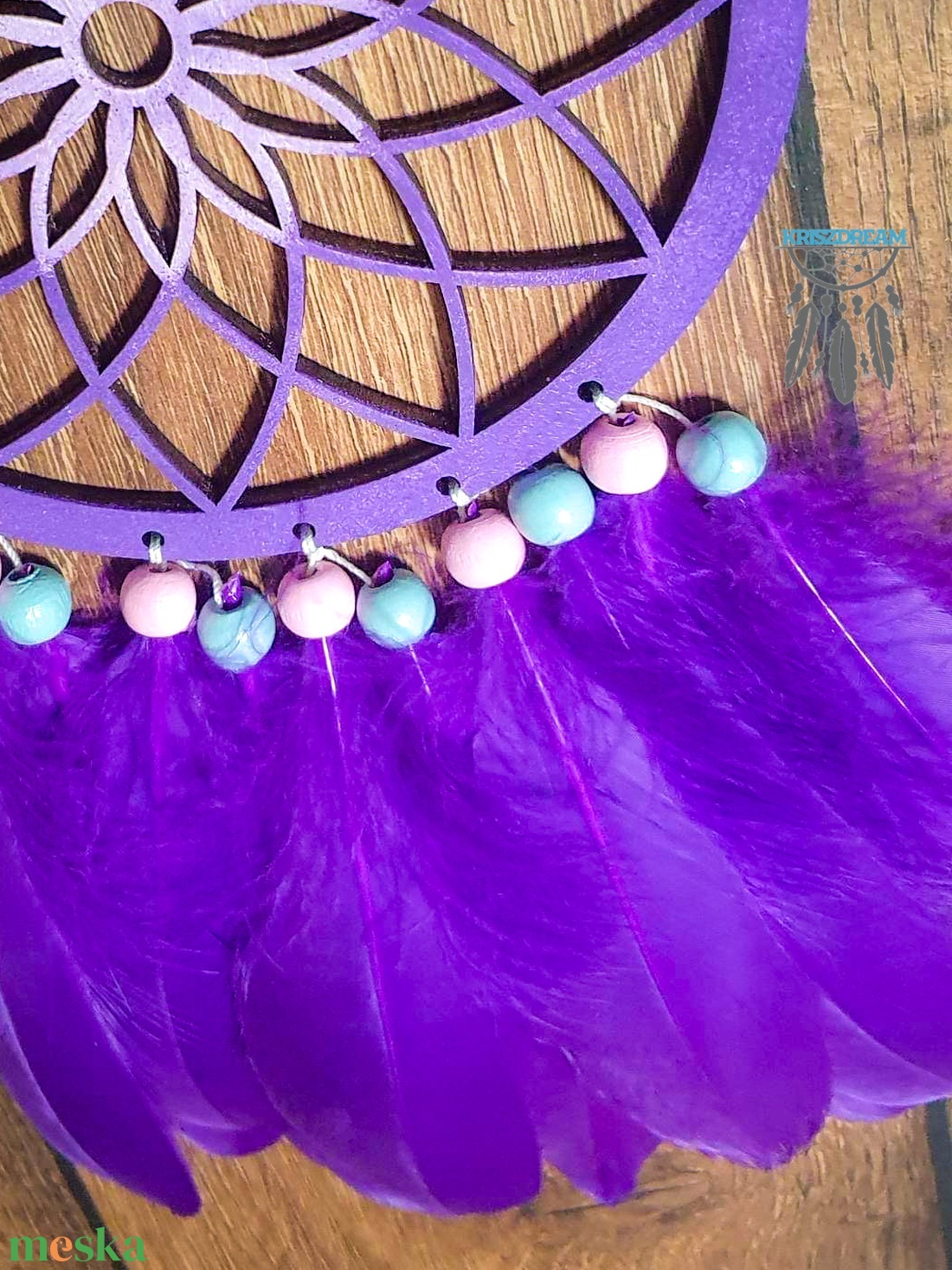 Fali Dekor PURPLE MAGIC - otthon & életmód - dekoráció - fali és függő dekoráció - álomfogó - Meska.hu