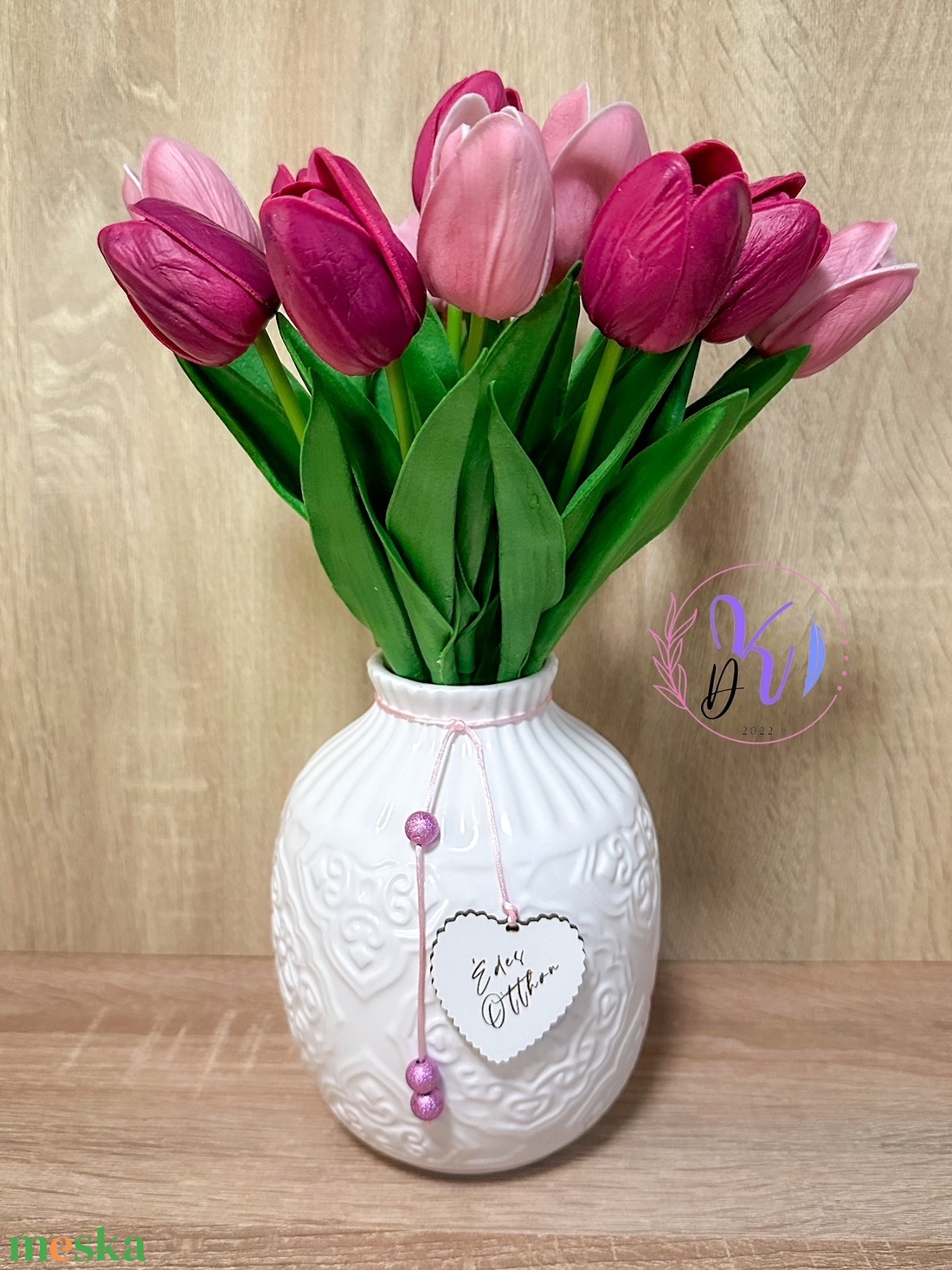 TULIPÁN CSOKOR BÍBOR ÉS MÁLYVA VÁZÁBAN AJÁNDÉK TÁBLÁVAL - otthon & életmód - dekoráció - virágdísz és tartó - csokor & virágdísz - Meska.hu TULIPÁN CSOKOR BÍBOR ÉS MÁLYVA VÁZÁBAN AJÁNDÉK TÁBLÁVAL - otthon & életmód - dekoráció - virágdísz és tartó - csokor & virágdísz - Meska.hu