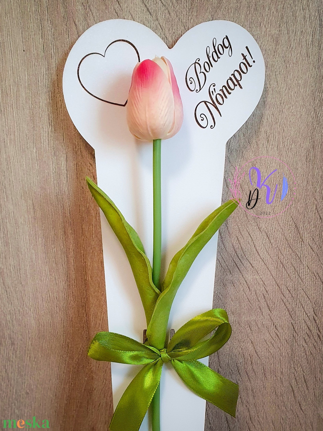 DEKOR TULIPÁN 8 SZÍNBEN NŐNAPOS FA ÁTADÓVAL - otthon & életmód - dekoráció - virágdekoráció - virágok - szálas virág - Meska.hu