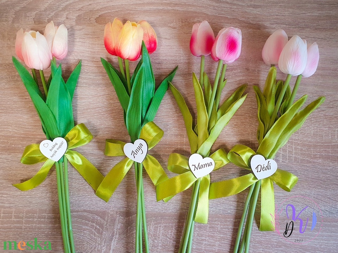 DEKOR TULIPÁN KÖTEG 11 SZÍNBEN ANYÁK NAPI TÁBLÁCSKÁVAL - otthon & életmód - dekoráció - virágdísz és tartó - csokor & virágdísz - Meska.hu DEKOR TULIPÁN KÖTEG 11 SZÍNBEN ANYÁK NAPI TÁBLÁCSKÁVAL - otthon & életmód - dekoráció - virágdísz és tartó - csokor & virágdísz - Meska.hu