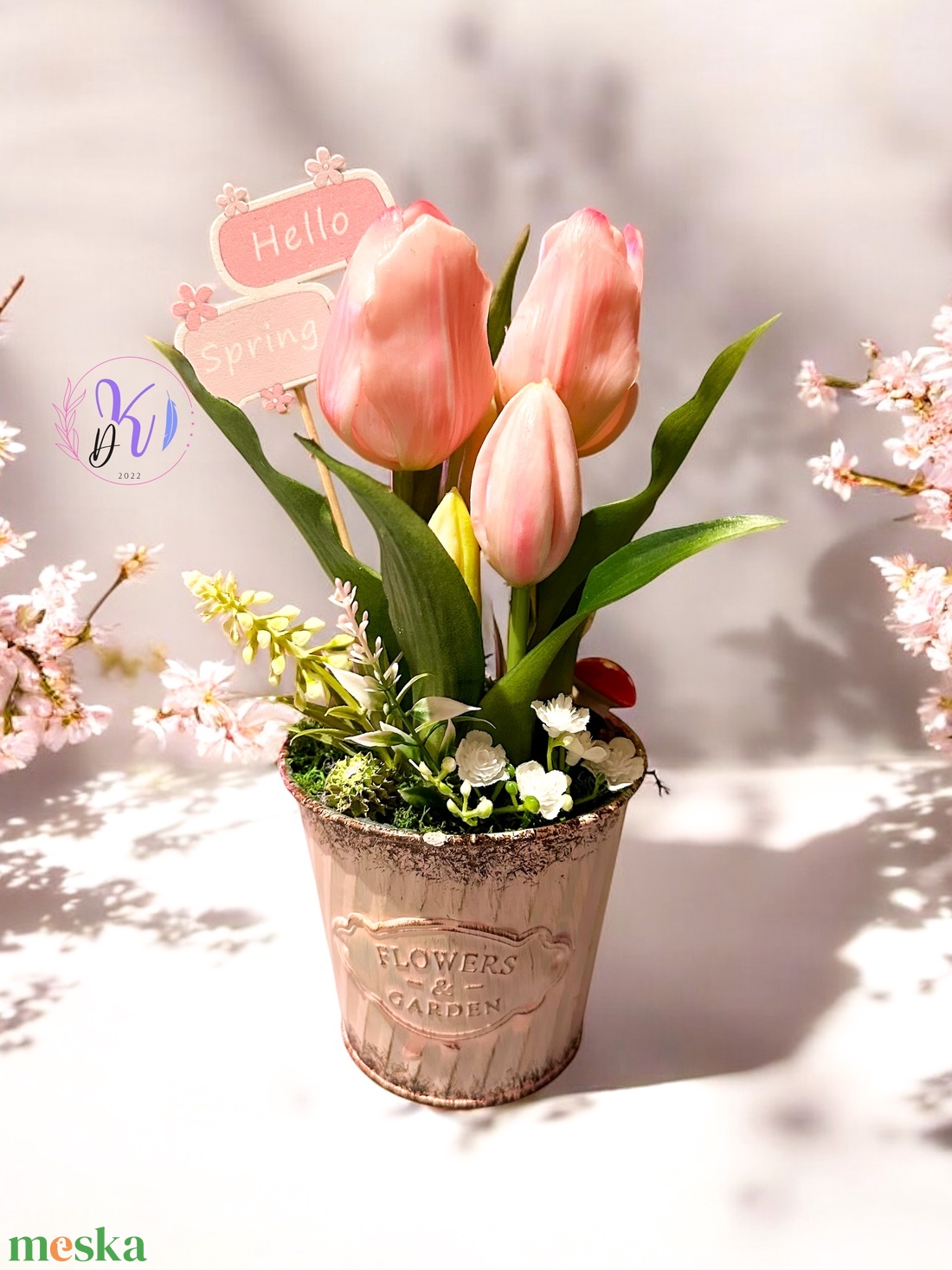 DEKOR TULIPÁN KASPÓBAN AJÁNDÉK TÁBLÁCSKÁVAL HALVÁNY RÓZSASZÍN - otthon & életmód - dekoráció - virágdísz és tartó - csokor & virágdísz - Meska.hu DEKOR TULIPÁN KASPÓBAN AJÁNDÉK TÁBLÁCSKÁVAL HALVÁNY RÓZSASZÍN - otthon & életmód - dekoráció - virágdísz és tartó - csokor & virágdísz - Meska.hu