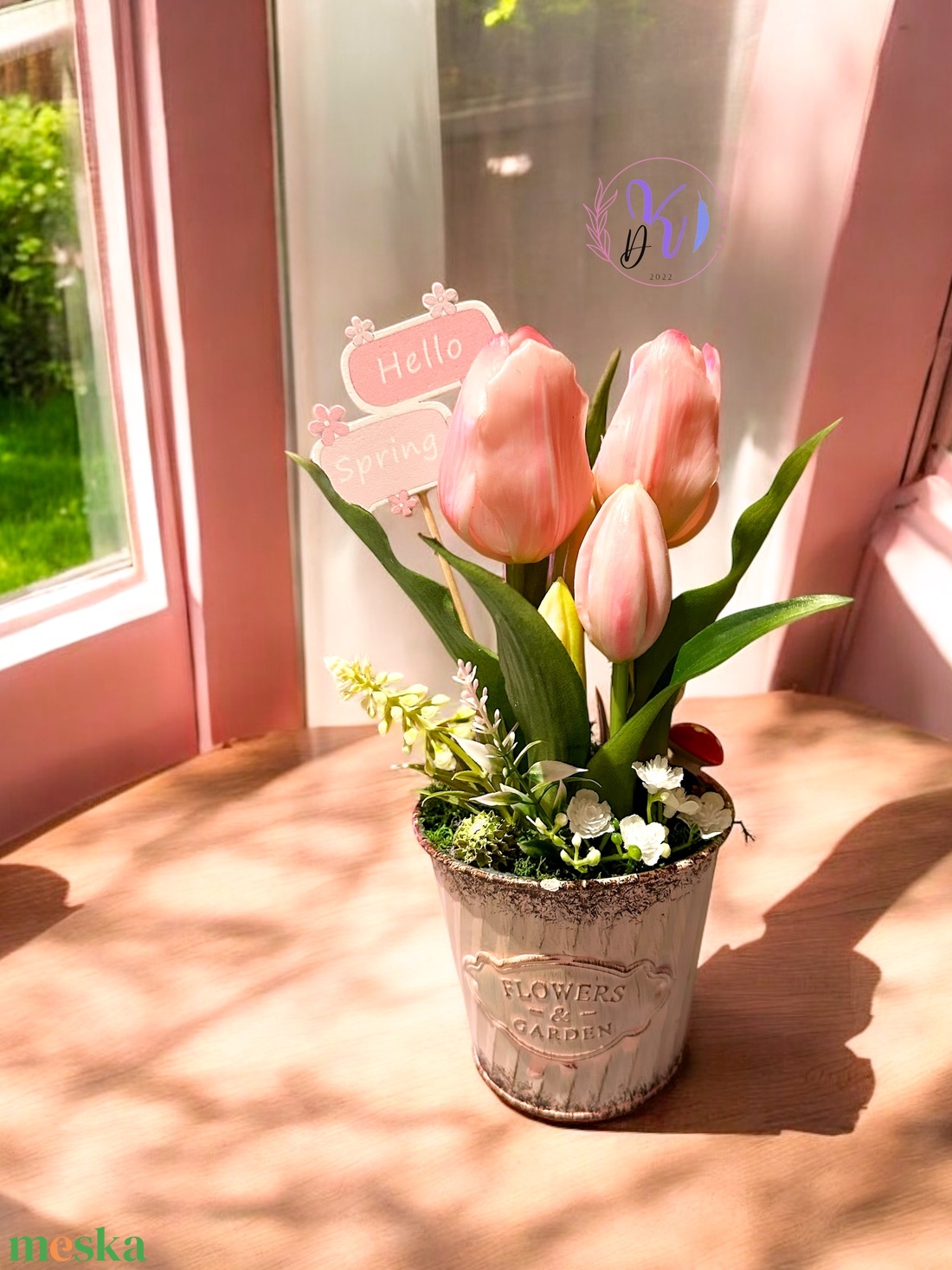 DEKOR TULIPÁN KASPÓBAN AJÁNDÉK TÁBLÁCSKÁVAL HALVÁNY RÓZSASZÍN - otthon & életmód - dekoráció - virágdísz és tartó - csokor & virágdísz - Meska.hu DEKOR TULIPÁN KASPÓBAN AJÁNDÉK TÁBLÁCSKÁVAL HALVÁNY RÓZSASZÍN - otthon & életmód - dekoráció - virágdísz és tartó - csokor & virágdísz - Meska.hu