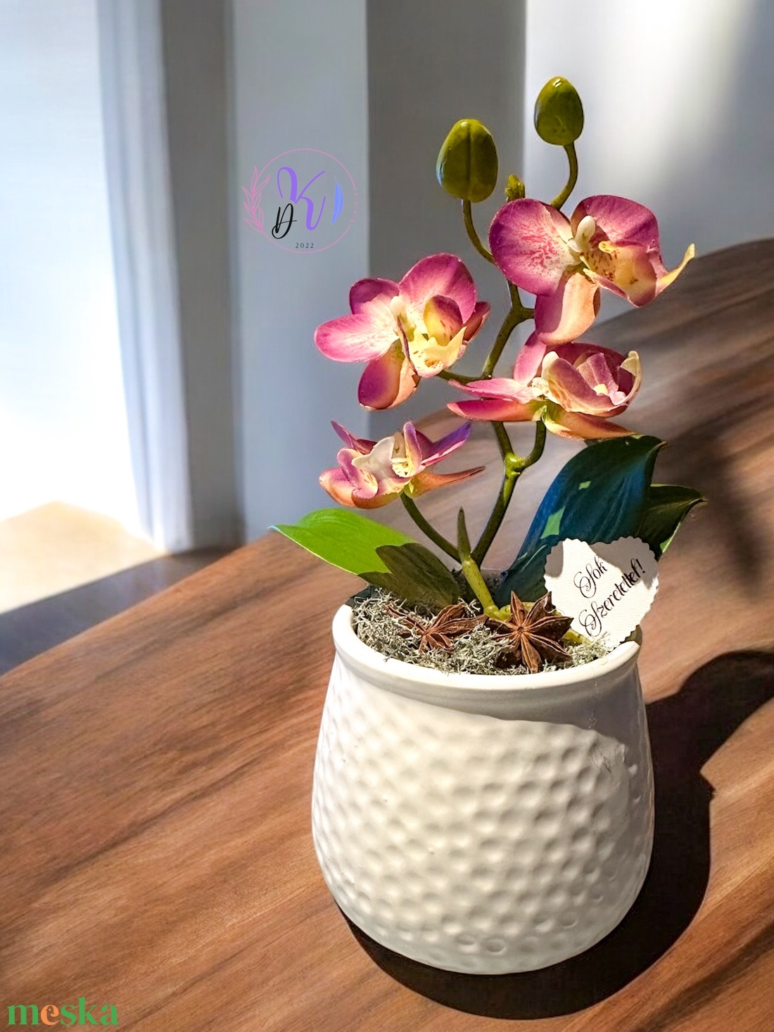 DEKOR ORCHIDEA KASPÓBAN MÁLYVA - otthon & életmód - dekoráció - virágdísz és tartó - csokor & virágdísz - Meska.hu DEKOR ORCHIDEA KASPÓBAN MÁLYVA - otthon & életmód - dekoráció - virágdísz és tartó - csokor & virágdísz - Meska.hu