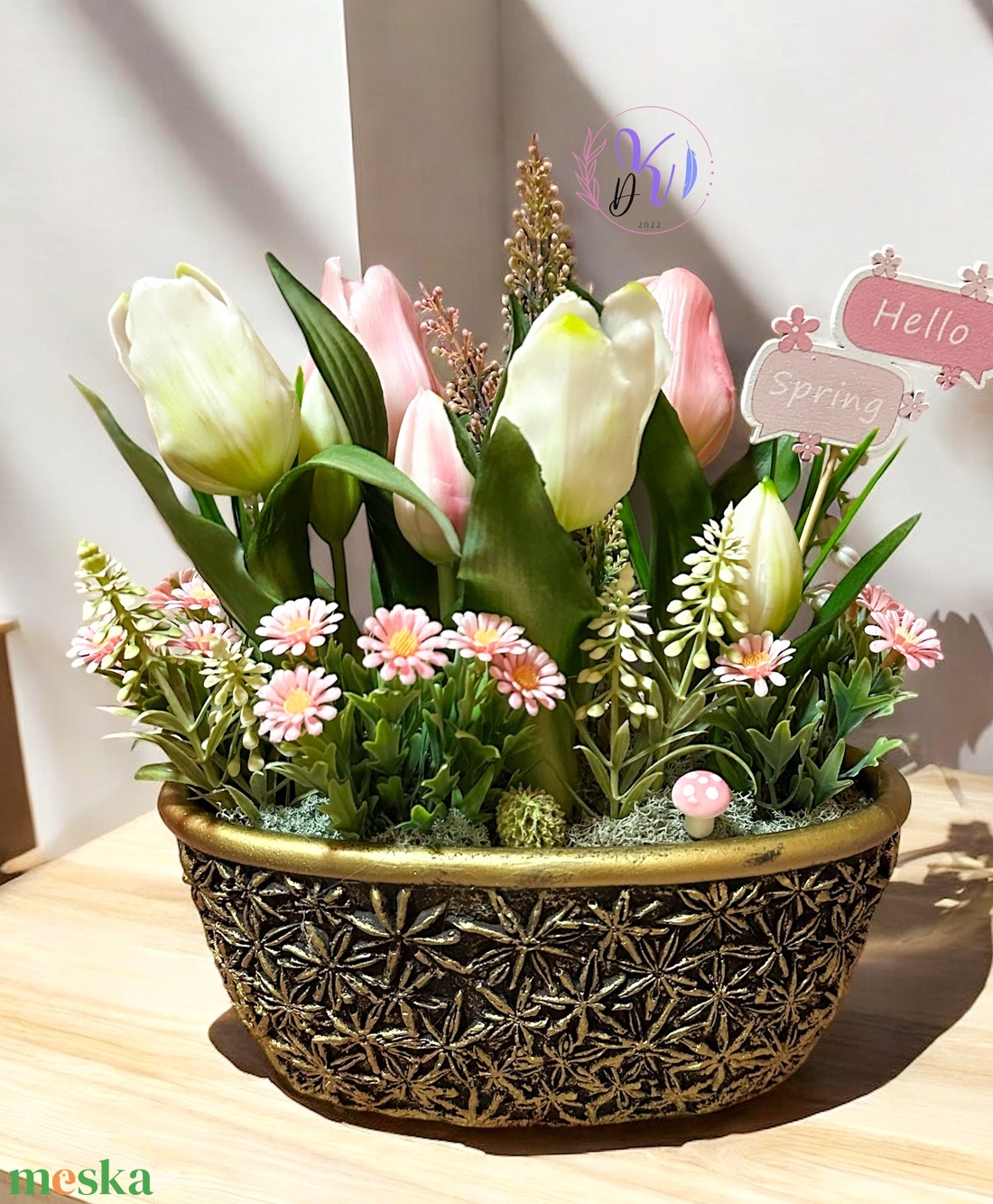 DEKOR TULIPÁN OVÁLIS KASPÓBAN - otthon & életmód - dekoráció - virágdísz és tartó - csokor & virágdísz - Meska.hu DEKOR TULIPÁN OVÁLIS KASPÓBAN - otthon & életmód - dekoráció - virágdísz és tartó - csokor & virágdísz - Meska.hu