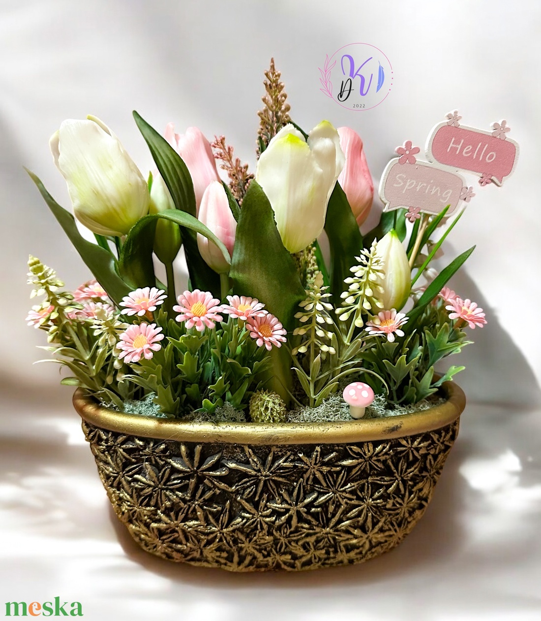 DEKOR TULIPÁN OVÁLIS KASPÓBAN - otthon & életmód - dekoráció - virágdísz és tartó - csokor & virágdísz - Meska.hu DEKOR TULIPÁN OVÁLIS KASPÓBAN - otthon & életmód - dekoráció - virágdísz és tartó - csokor & virágdísz - Meska.hu