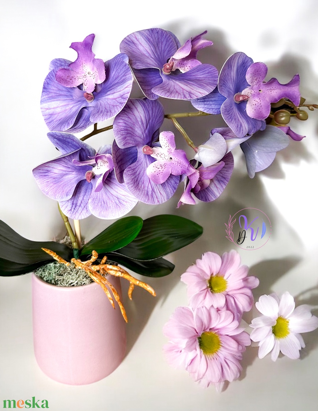Dekor Orchidea Kaspóban Lila - otthon & életmód - dekoráció - virágdísz és tartó - csokor & virágdísz - Meska.hu Dekor Orchidea Kaspóban Lila - otthon & életmód - dekoráció - virágdísz és tartó - csokor & virágdísz - Meska.hu
