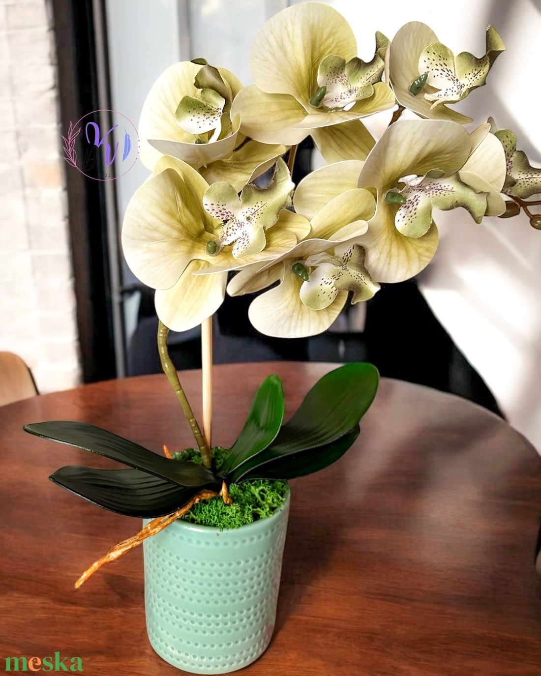 Dekor Orchidea Kaspóban Zöldes - otthon & életmód - dekoráció - virágdísz és tartó - csokor & virágdísz - Meska.hu Dekor Orchidea Kaspóban Zöldes - otthon & életmód - dekoráció - virágdísz és tartó - csokor & virágdísz - Meska.hu