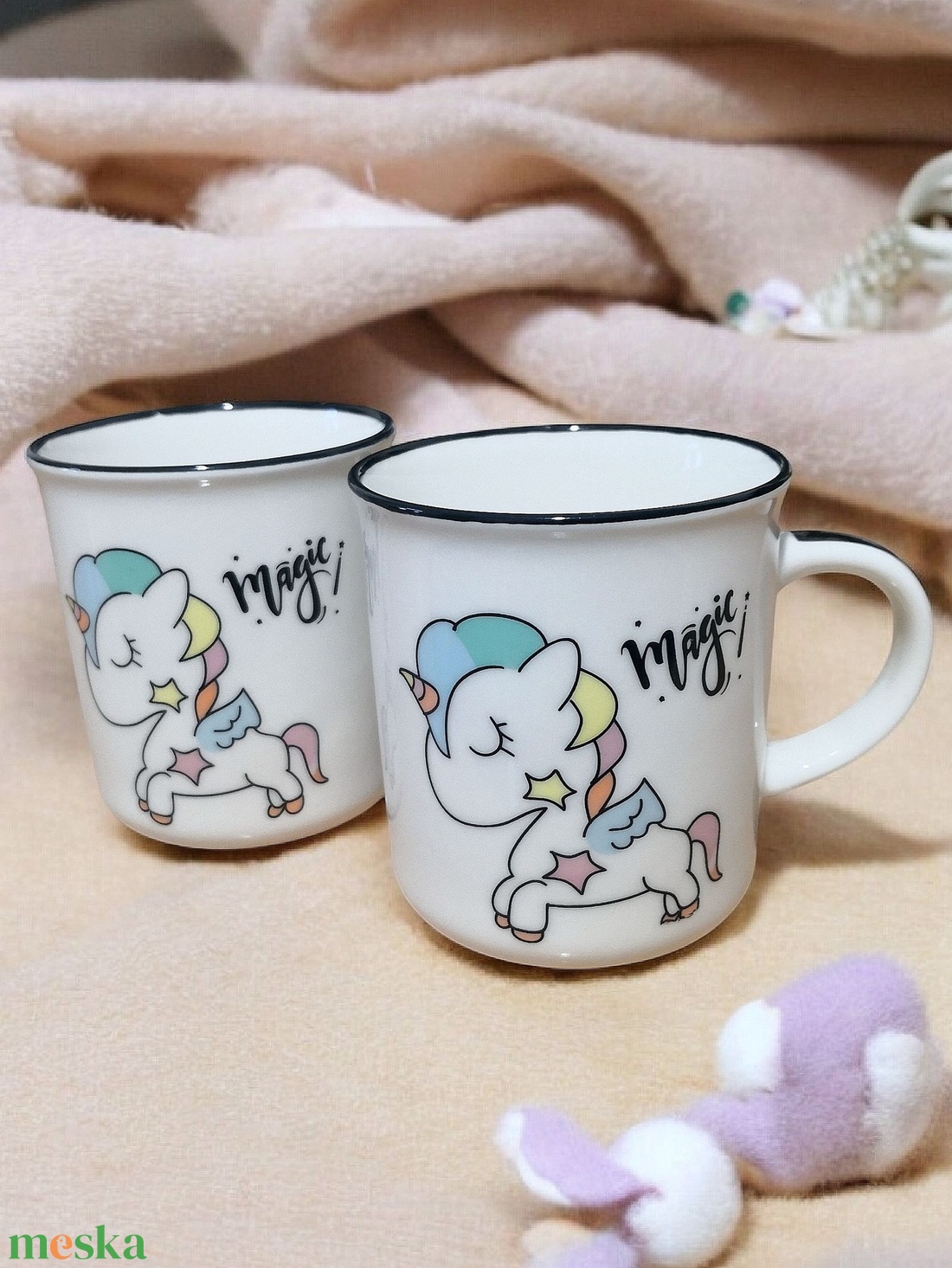 Unikornios Gyerek Bögre - otthon & életmód - konyhafelszerelés, tálalás - tálalás - bögre & csésze - Meska.hu