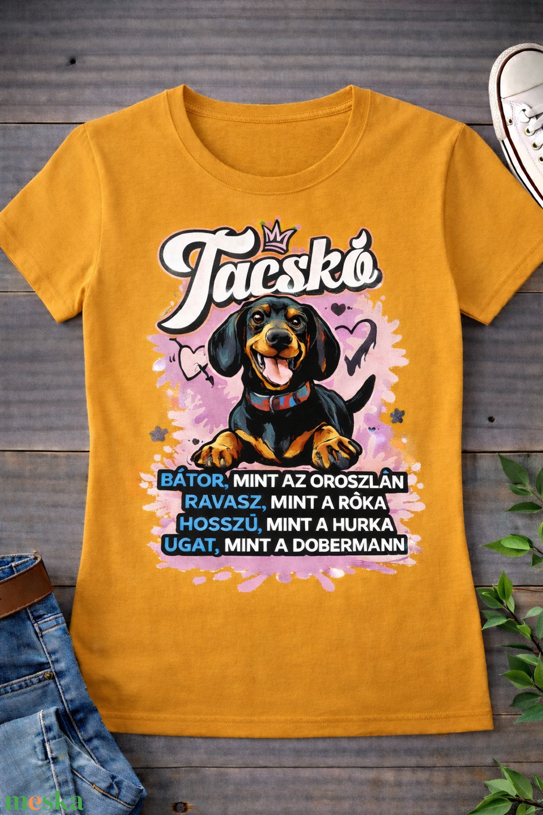 Tacskós póló - ruha & divat - női ruha - póló, felső - Meska.hu