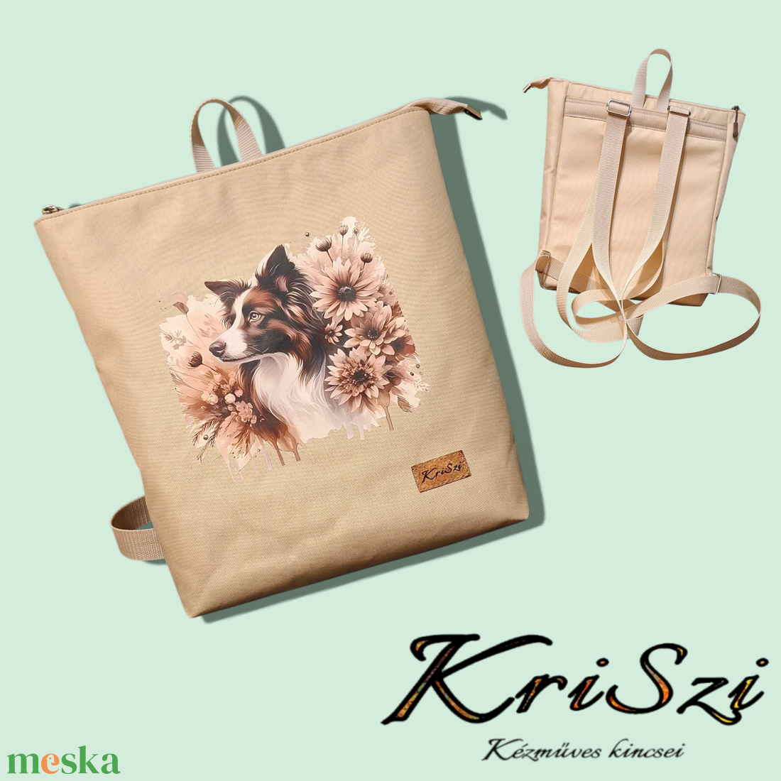 Hátizsák (Böbe) - táska & tok - hátizsák - hátizsák - Meska.hu