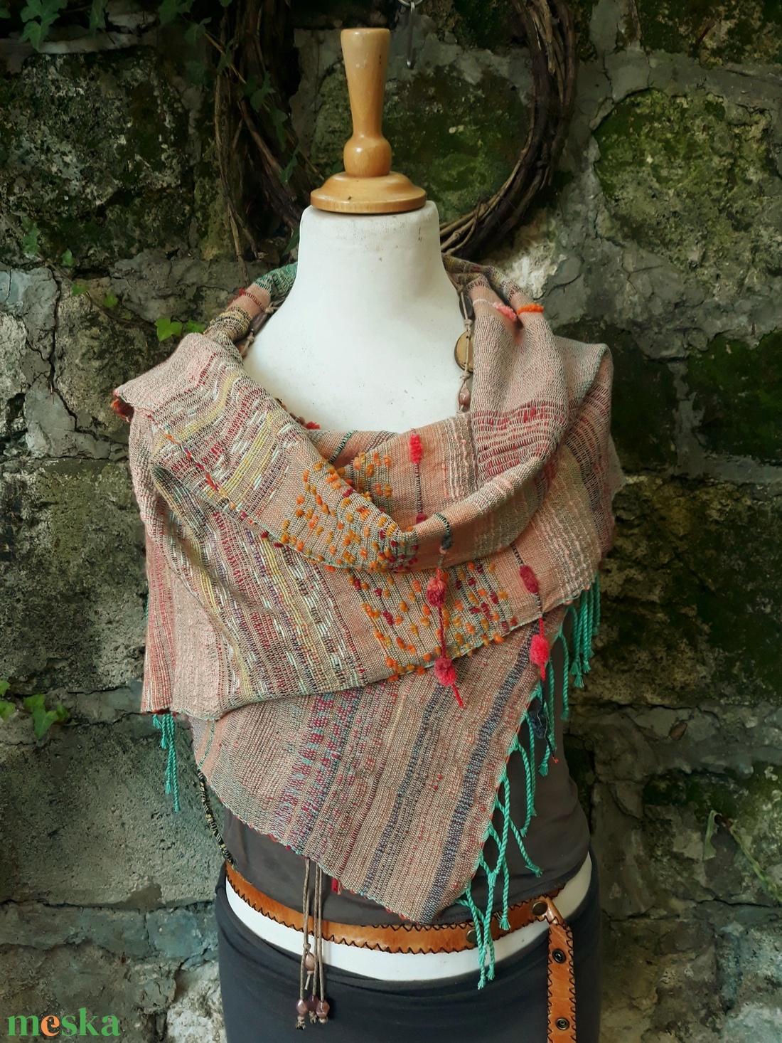 Barack-korall őszi-téli sálkendő - ruha & divat - sál, sapka, kendő - sál - Meska.hu Barack-korall őszi-téli sálkendő - ruha & divat - sál, sapka, kendő - sál - Meska.hu